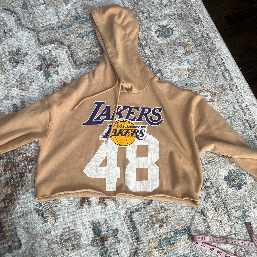 Tan Lakers Women's Hoodie Sweater